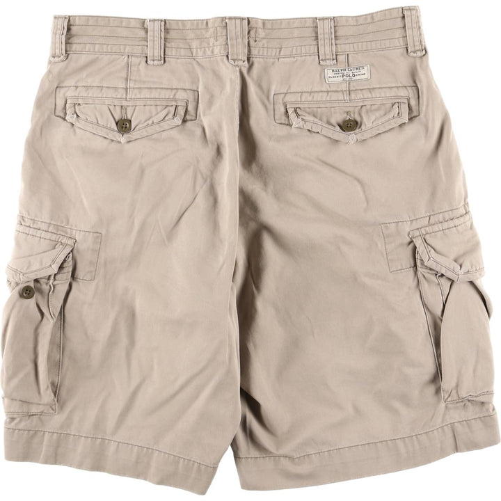 Ralph Lauren POLO RALPH LAUREN Chino Cargo Shorts, Half Pants, Men's, W37 equivalent cotton Beige type Vintage Second Hand