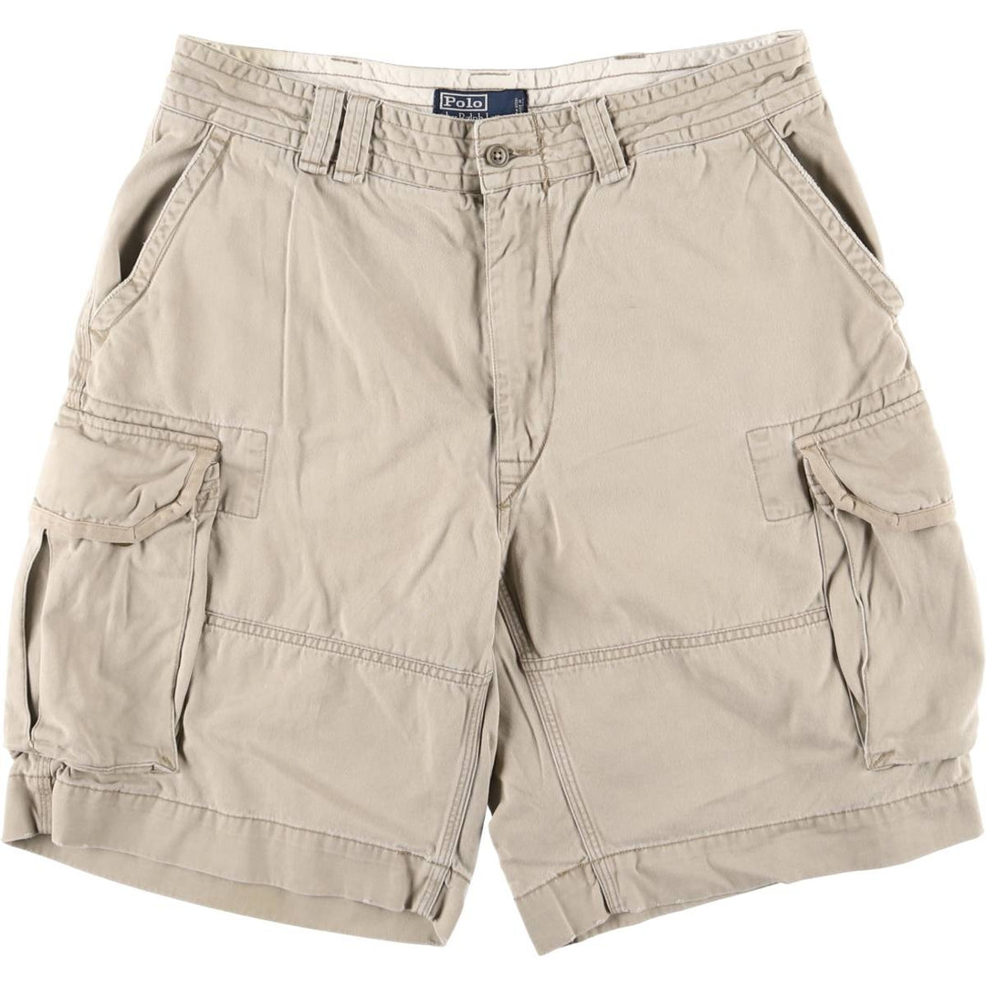 Ralph Lauren POLO by Ralph Lauren cargo shorts, half pants, men's w35 equivalent cotton Beige type Vintage Second Hand