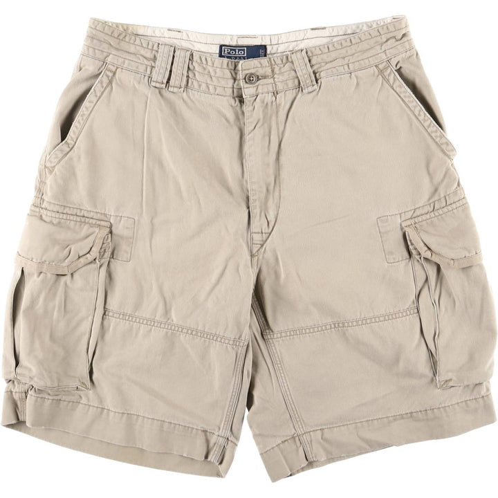 Ralph Lauren POLO by Ralph Lauren cargo shorts, half pants, men's w35 equivalent cotton Beige type Vintage Second Hand