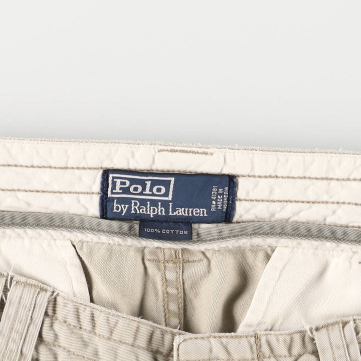 Ralph Lauren POLO by Ralph Lauren cargo shorts, half pants, men's w35 equivalent cotton Beige type Vintage Second Hand