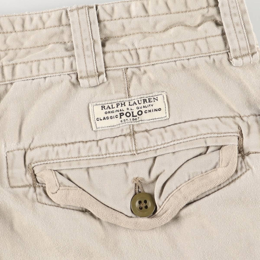 Ralph Lauren POLO by Ralph Lauren cargo shorts, half pants, men's w35 equivalent cotton Beige type Vintage Second Hand