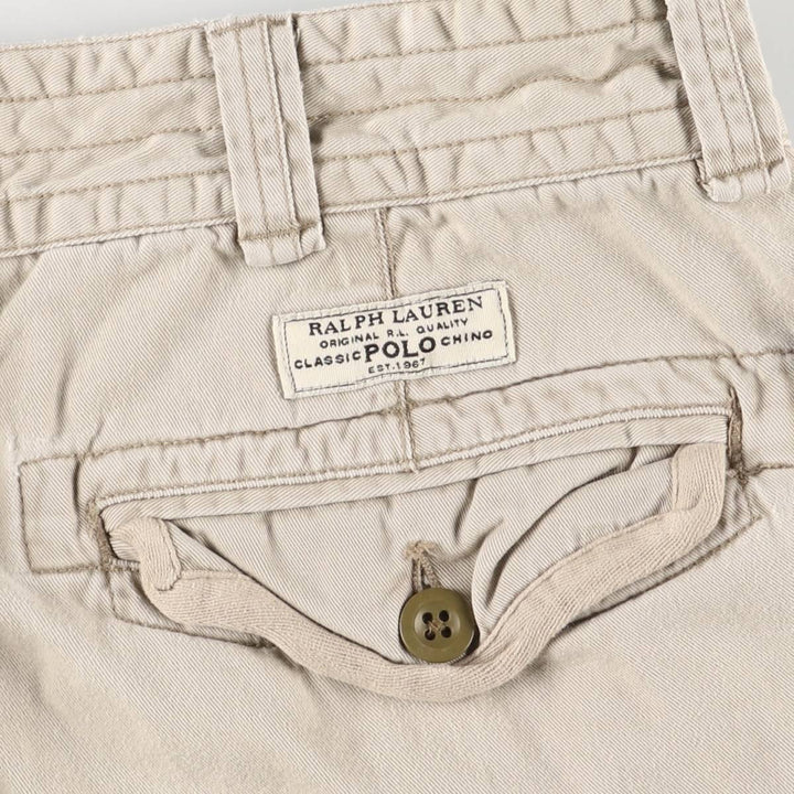 Ralph Lauren POLO by Ralph Lauren cargo shorts, half pants, men's w35 equivalent cotton Beige type Vintage Second Hand