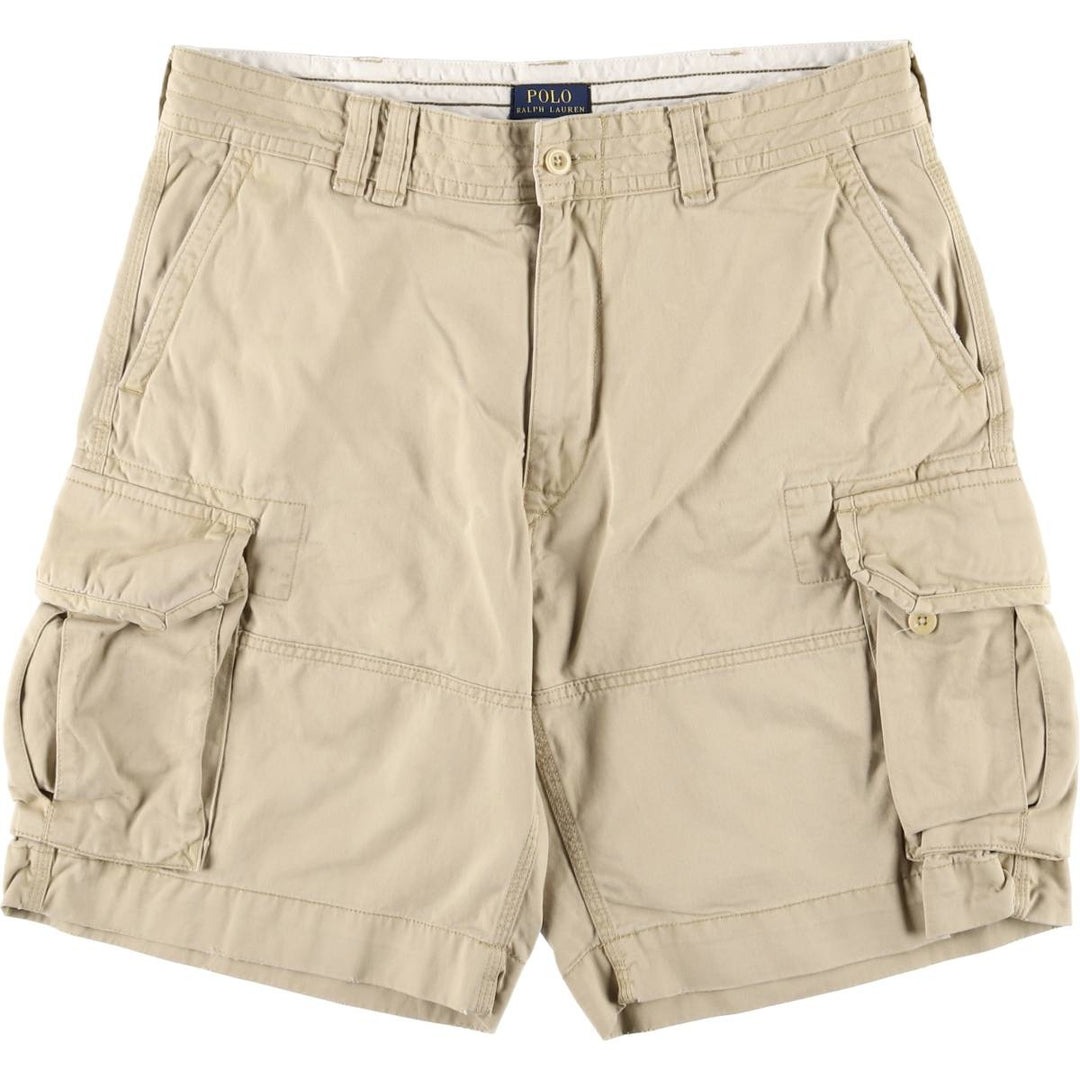 Ralph Lauren POLO RALPH LAUREN cargo shorts, half pants, men's size w37 cotton Beige type Vintage Second Hand