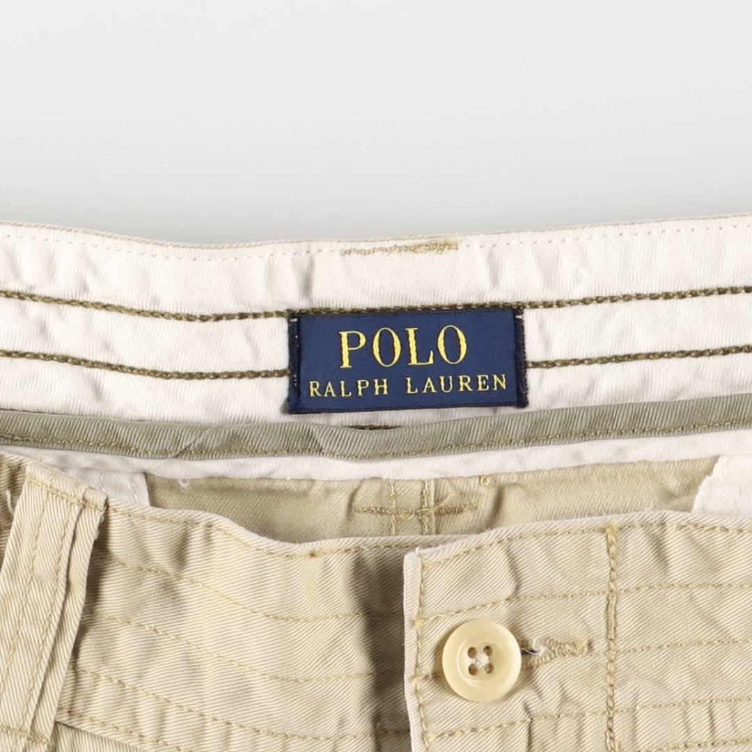 Ralph Lauren POLO RALPH LAUREN cargo shorts, half pants, men's size w37 cotton Beige type Vintage Second Hand