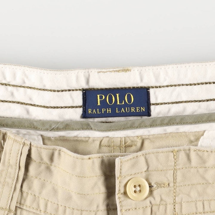 Ralph Lauren POLO RALPH LAUREN cargo shorts, half pants, men's size w37 cotton Beige type Vintage Second Hand