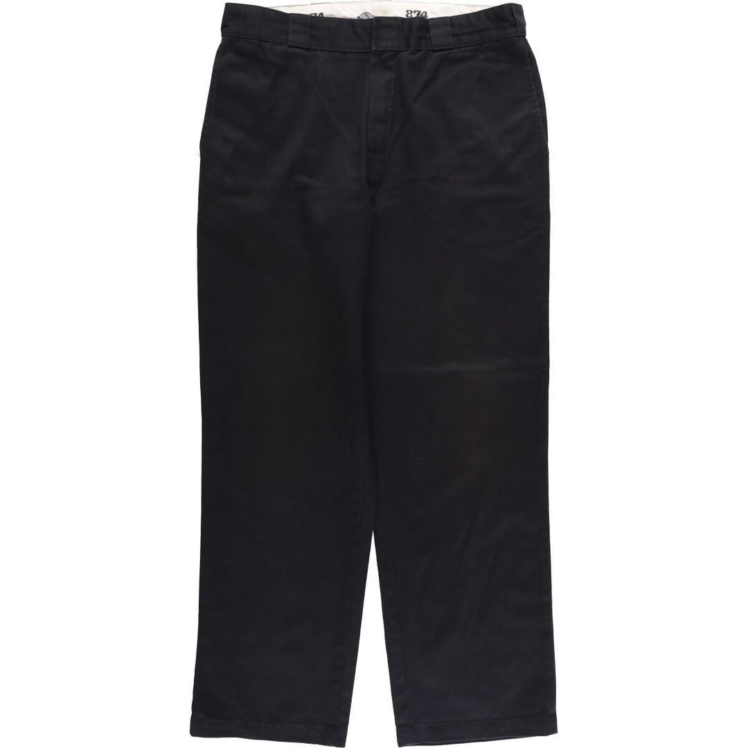 Dickies 874 ORIGINAL FIT Work Pants for Men, W35 equivalent polyester black type Vintage Second Hand