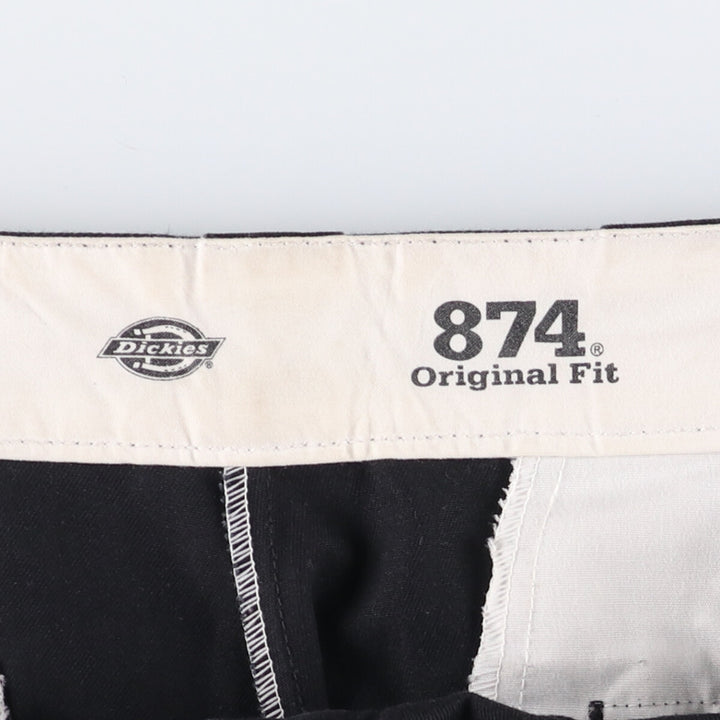 Dickies 874 ORIGINAL FIT Work Pants for Men, W35 equivalent polyester black type Vintage Second Hand