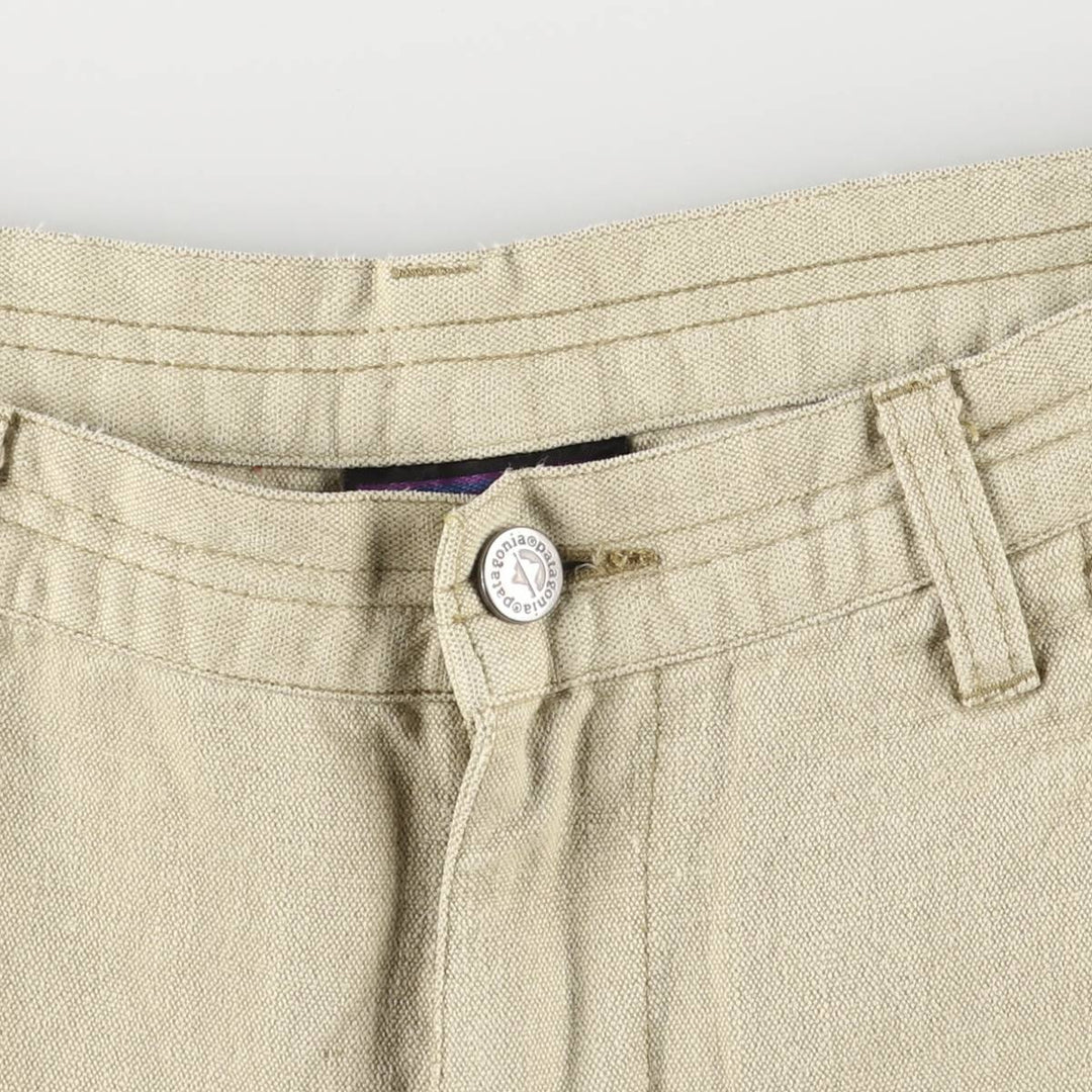 2000'S Patagonia Men's Hemperor Shorts 57305S7, Hemp and Cotton Shorts, Men's Size W34 Hemp Beige type Vintage Second Hand