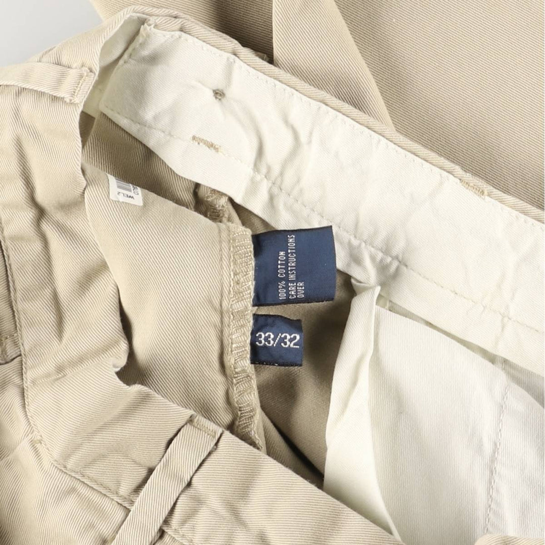 Ralph Lauren POLO by Ralph Lauren Chino Pants Men's W33 equivalent cotton Beige type Vintage Second Hand