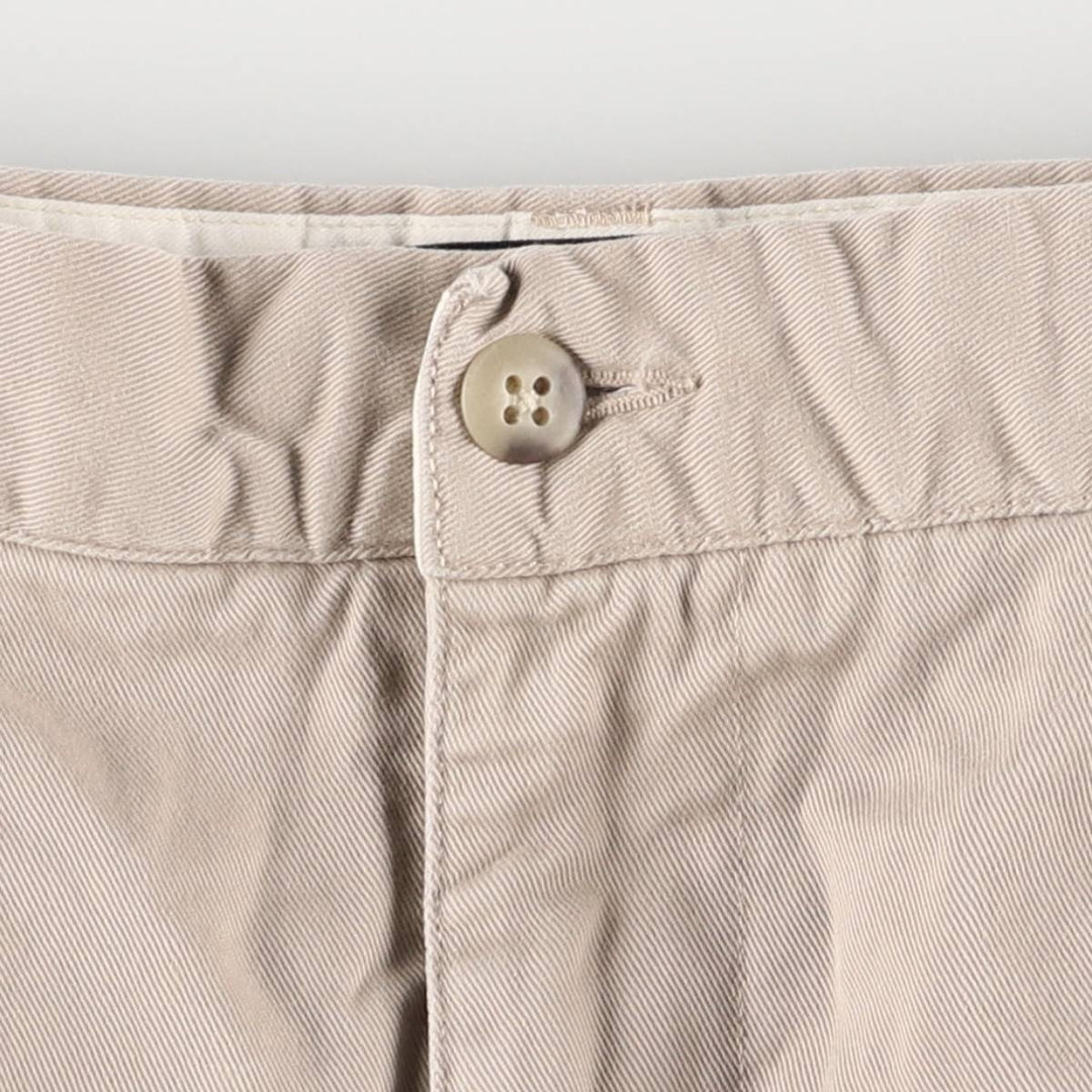 Ralph Lauren POLO by Ralph Lauren HAMMOND PANT, two-pleat chino pants, men's, w34 equivalent cotton Beige type Vintage Second Hand