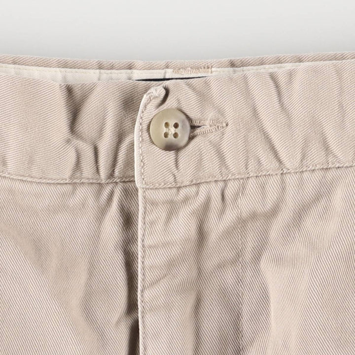 Ralph Lauren POLO by Ralph Lauren HAMMOND PANT, two-pleat chino pants, men's, w34 equivalent cotton Beige type Vintage Second Hand