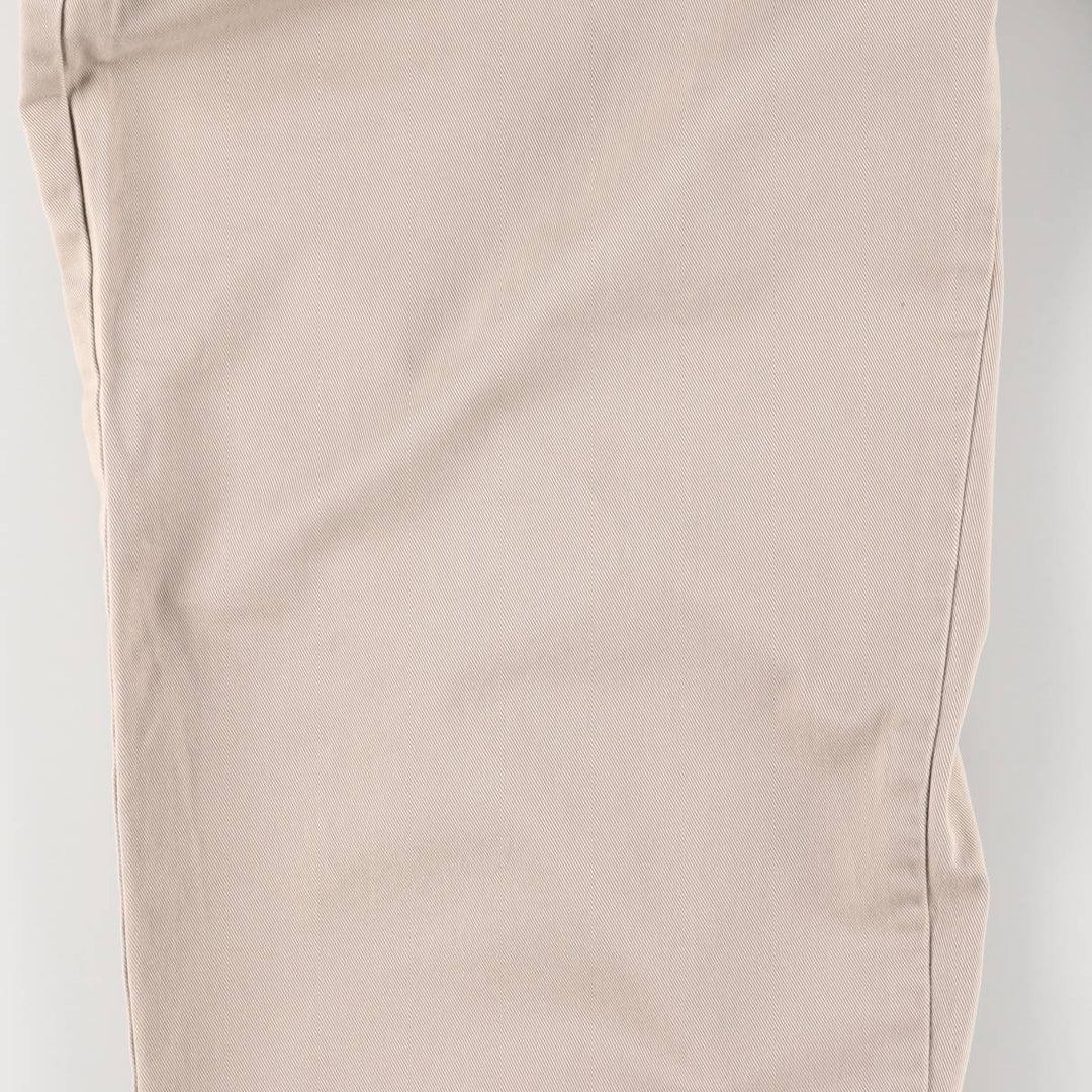 Ralph Lauren POLO by Ralph Lauren HAMMOND PANT, two-pleat chino pants, men's, w34 equivalent cotton Beige type Vintage Second Hand