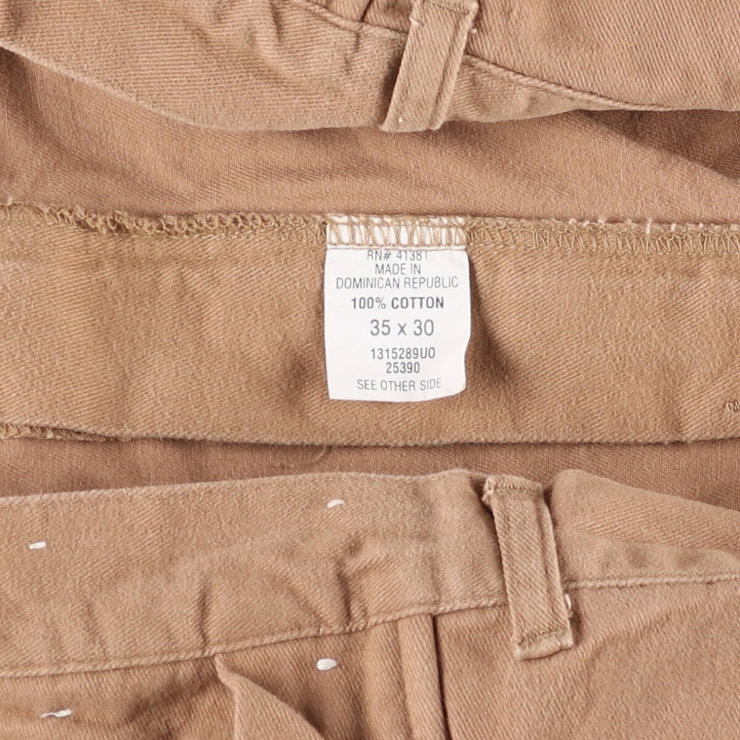 Ralph Lauren POLO by Ralph Lauren Two-pleat Chino Pants for Men, W34 equivalent cotton brown type Vintage Second Hand