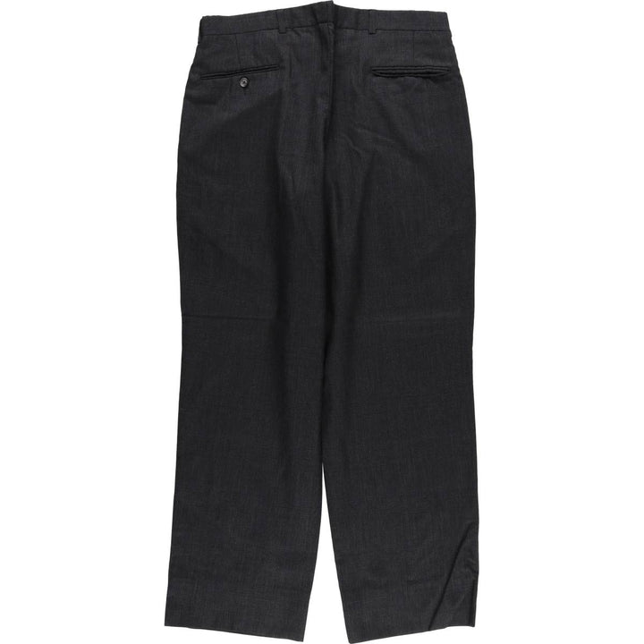 Vintage Glen Check Two-pleat Men's Slacks, Size W34 unclear Charcoal Vintage Second Hand