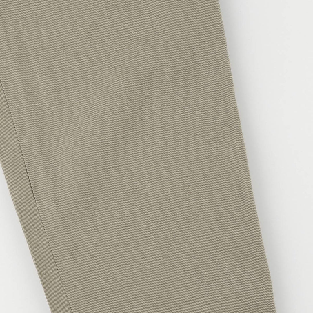 K DE TAYLES Two-pleat Wool Pants, Slacks, Made in USA, Men's, Size W30 wool Khaki type beige Vintage Second Hand