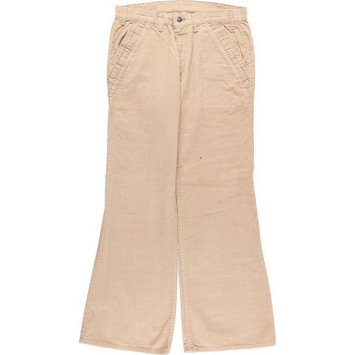 Vintage 1970'S Levi's 629-1521 Flare-Cut Corduroy Pants, Men's Size 34 (approx.) unclear Beige type Vintage Second Hand