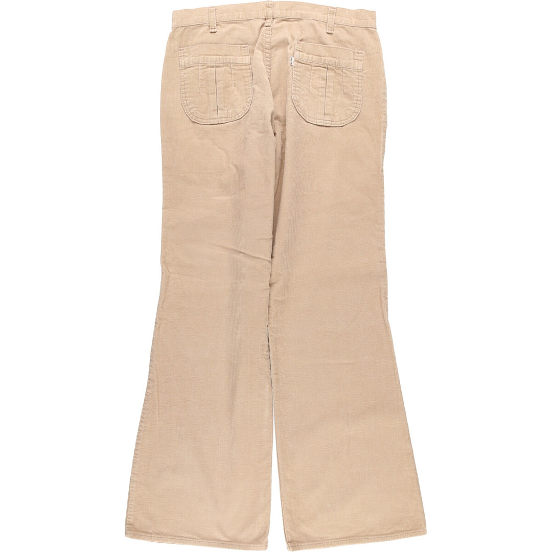 Vintage 1970'S Levi's 629-1521 Flare-Cut Corduroy Pants, Men's Size 34 (approx.) unclear Beige type Vintage Second Hand