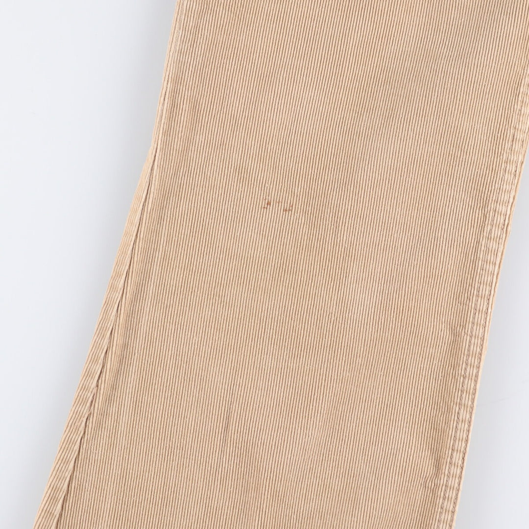 Vintage 1970'S Levi's 629-1521 Flare-Cut Corduroy Pants, Men's Size 34 (approx.) unclear Beige type Vintage Second Hand