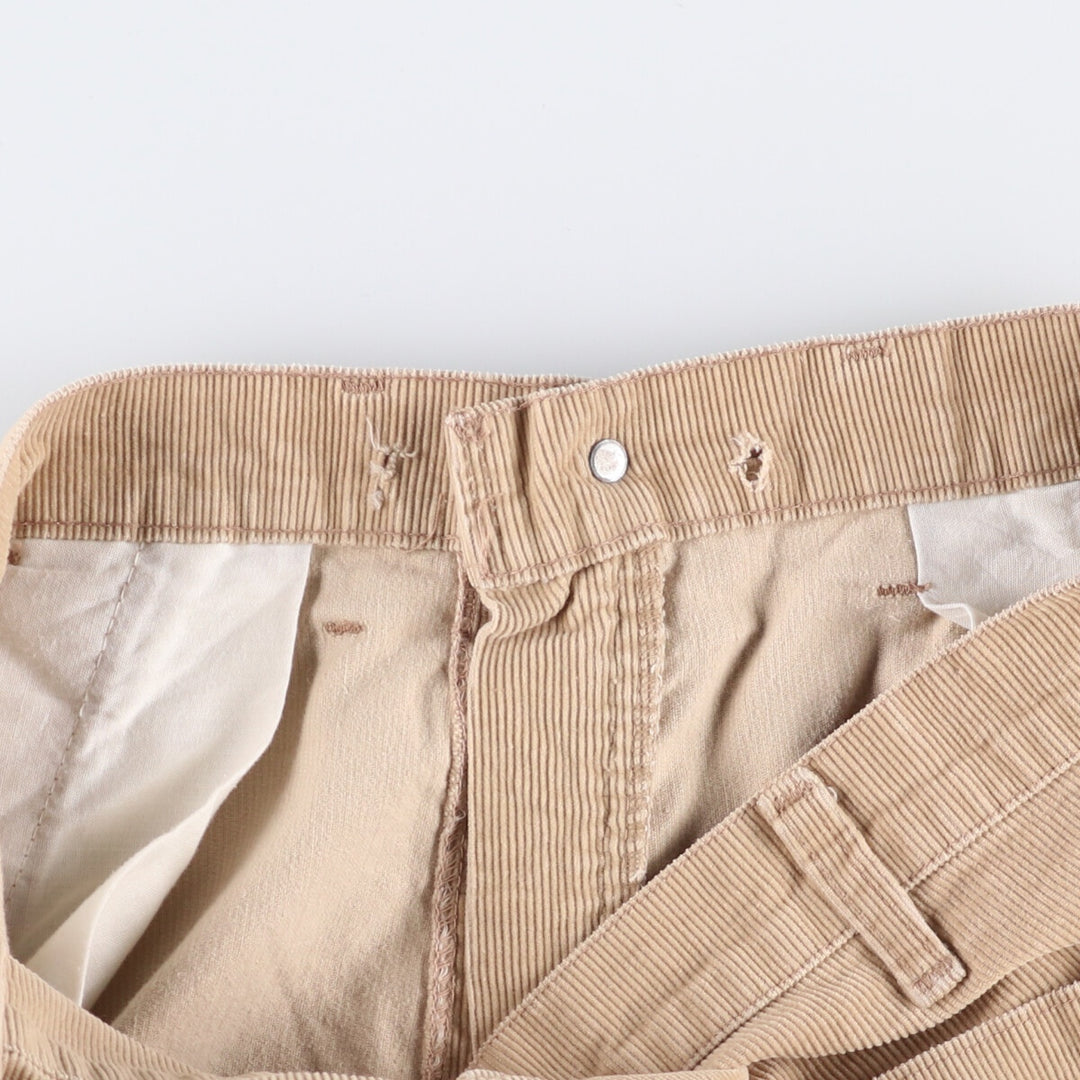 Vintage 1970'S Levi's 629-1521 Flare-Cut Corduroy Pants, Men's Size 34 (approx.) unclear Beige type Vintage Second Hand