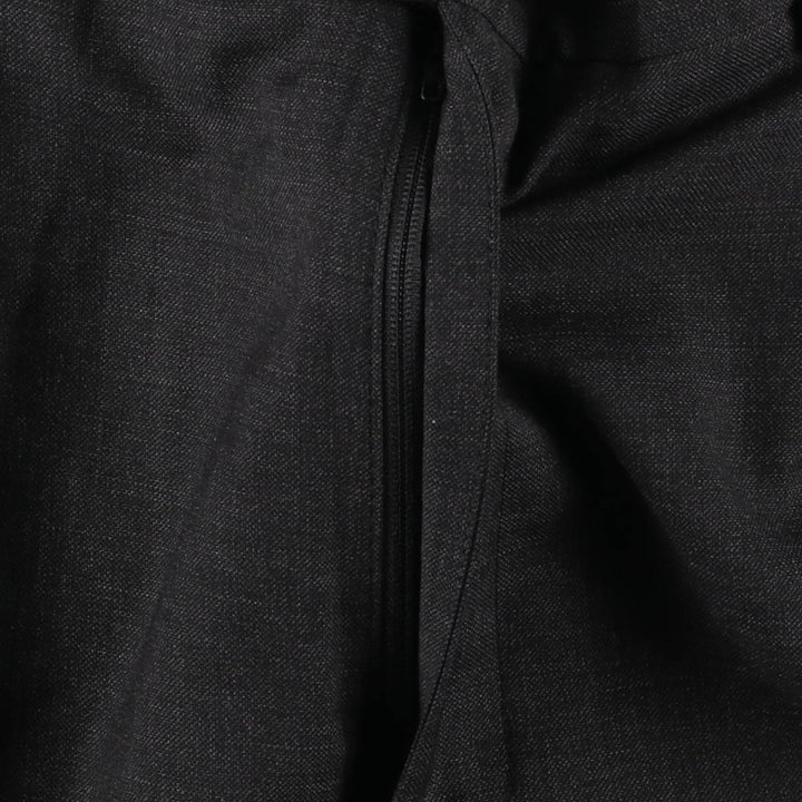 Two-pleat slacks pants for men, equivalent to W35 unclear Charcoal Vintage Second Hand