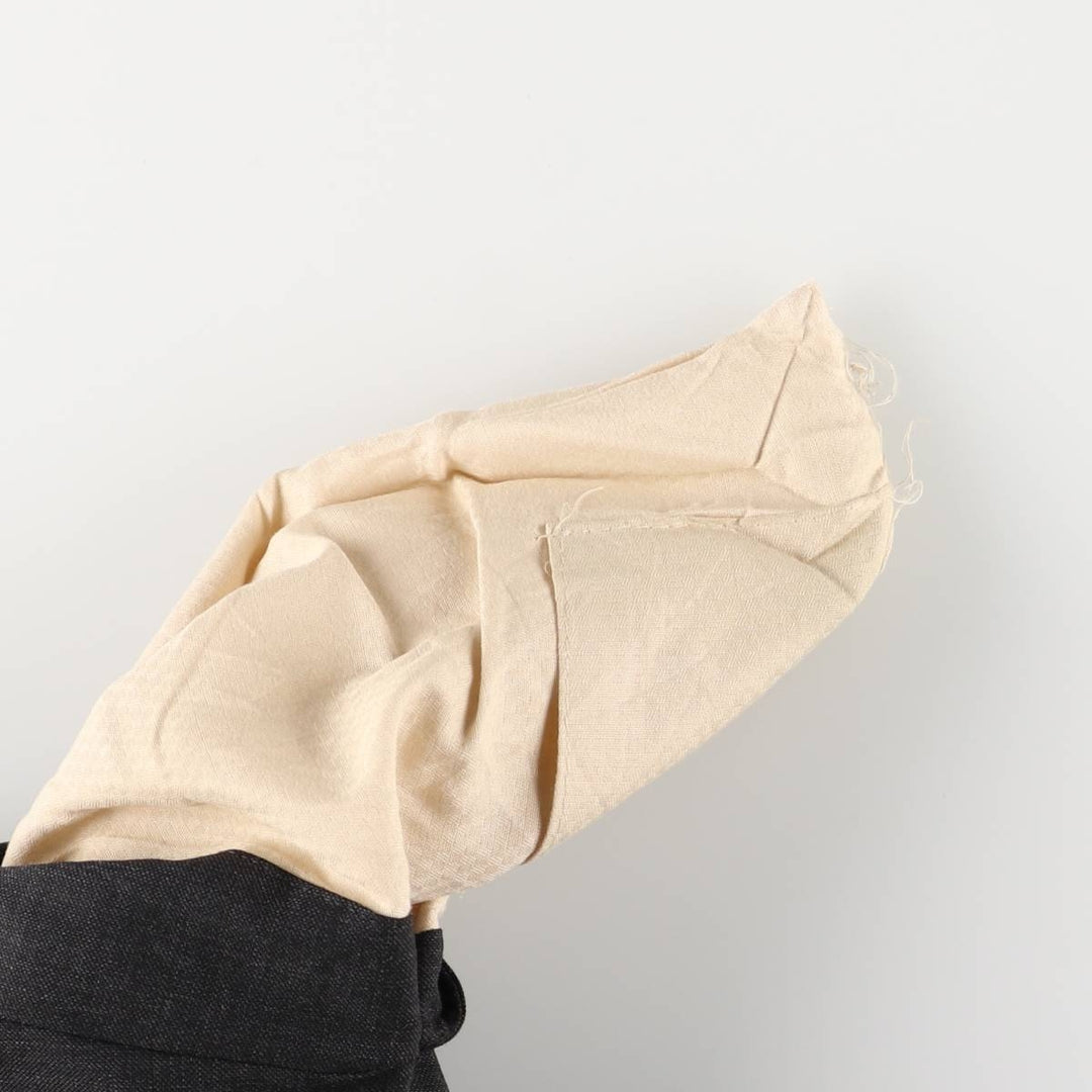 Two-pleat slacks pants for men, equivalent to W35 unclear Charcoal Vintage Second Hand