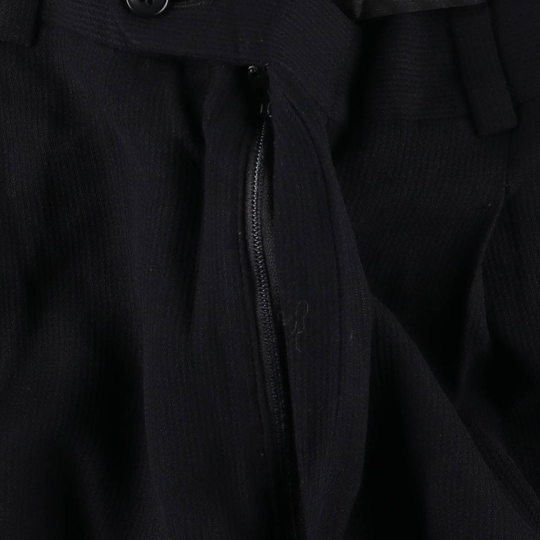 Vintage two-pleat slacks for men, size W33 unclear navy blue type Vintage Second Hand