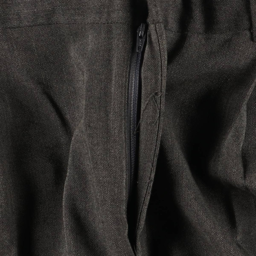Two-pleat slacks, made in the USA, men's size W34 unclear Charcoal Vintage Second Hand