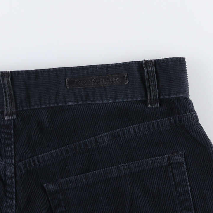 Calvin Klein Jeans corduroy pants, men's size W34 cotton navy blue type Vintage Second Hand