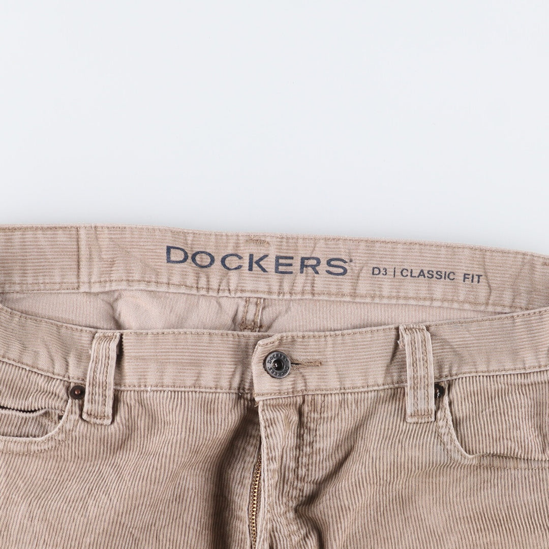 Dockers Classic Fit Corduroy Pants, Men's, Size 36 cotton Beige type Vintage Second Hand
