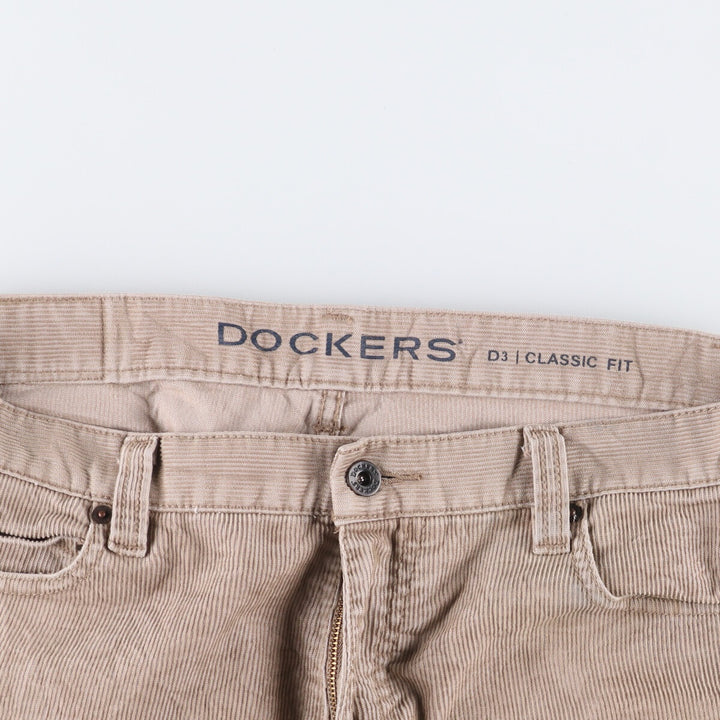 Dockers Classic Fit Corduroy Pants, Men's, Size 36 cotton Beige type Vintage Second Hand