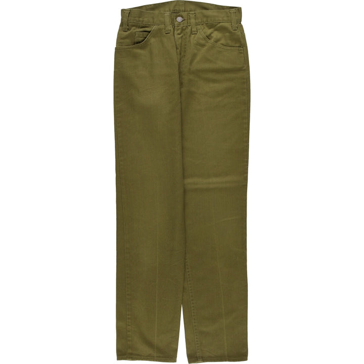 Vintage 1970'S Levi's STA-PREST slacks for men, size W28, zipper fly. unclear Khaki type brown Vintage Second Hand
