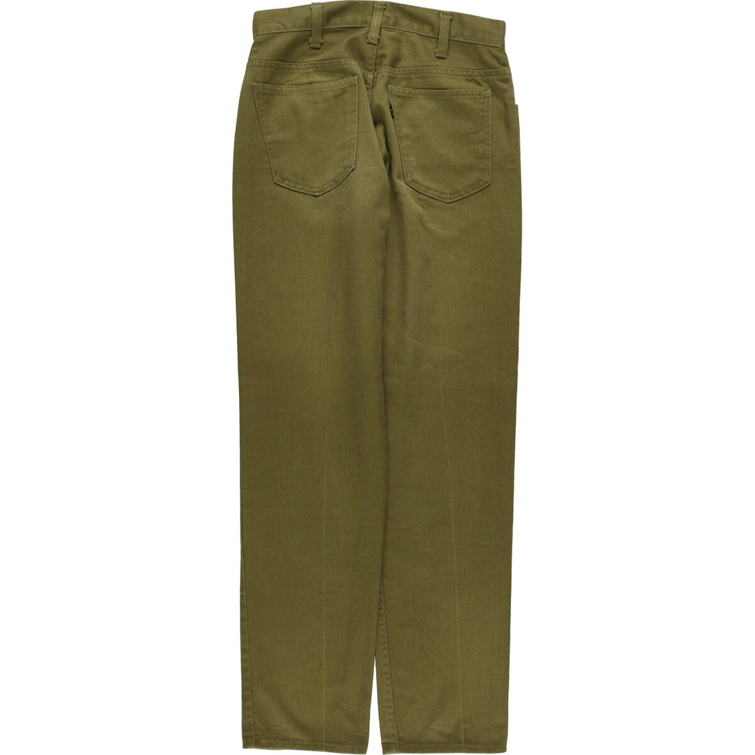 Vintage 1970'S Levi's STA-PREST slacks for men, size W28, zipper fly. unclear Khaki type brown Vintage Second Hand