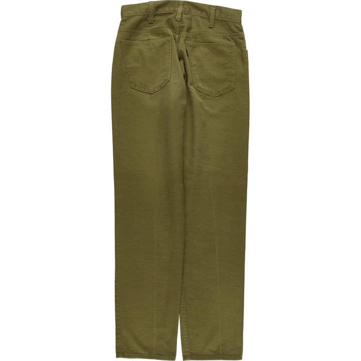 Vintage 1970'S Levi's STA-PREST slacks for men, size W28, zipper fly. unclear Khaki type brown Vintage Second Hand