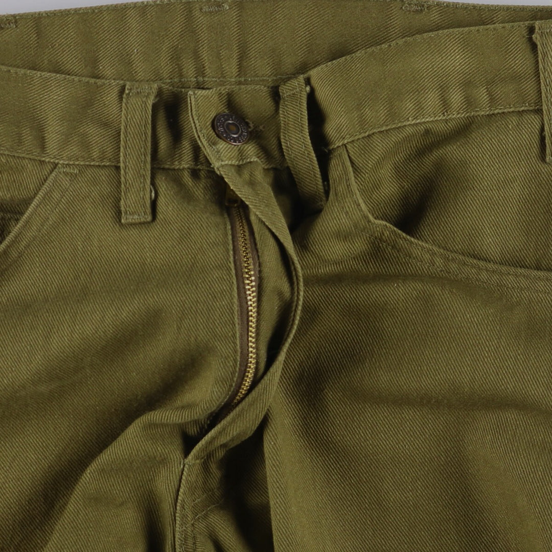Vintage 1970'S Levi's STA-PREST slacks for men, size W28, zipper fly. unclear Khaki type brown Vintage Second Hand