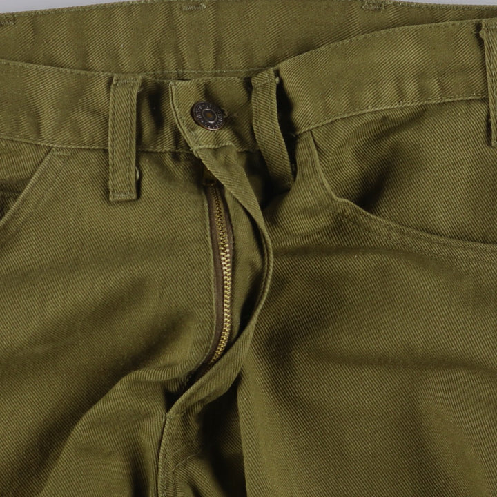 Vintage 1970'S Levi's STA-PREST slacks for men, size W28, zipper fly. unclear Khaki type brown Vintage Second Hand