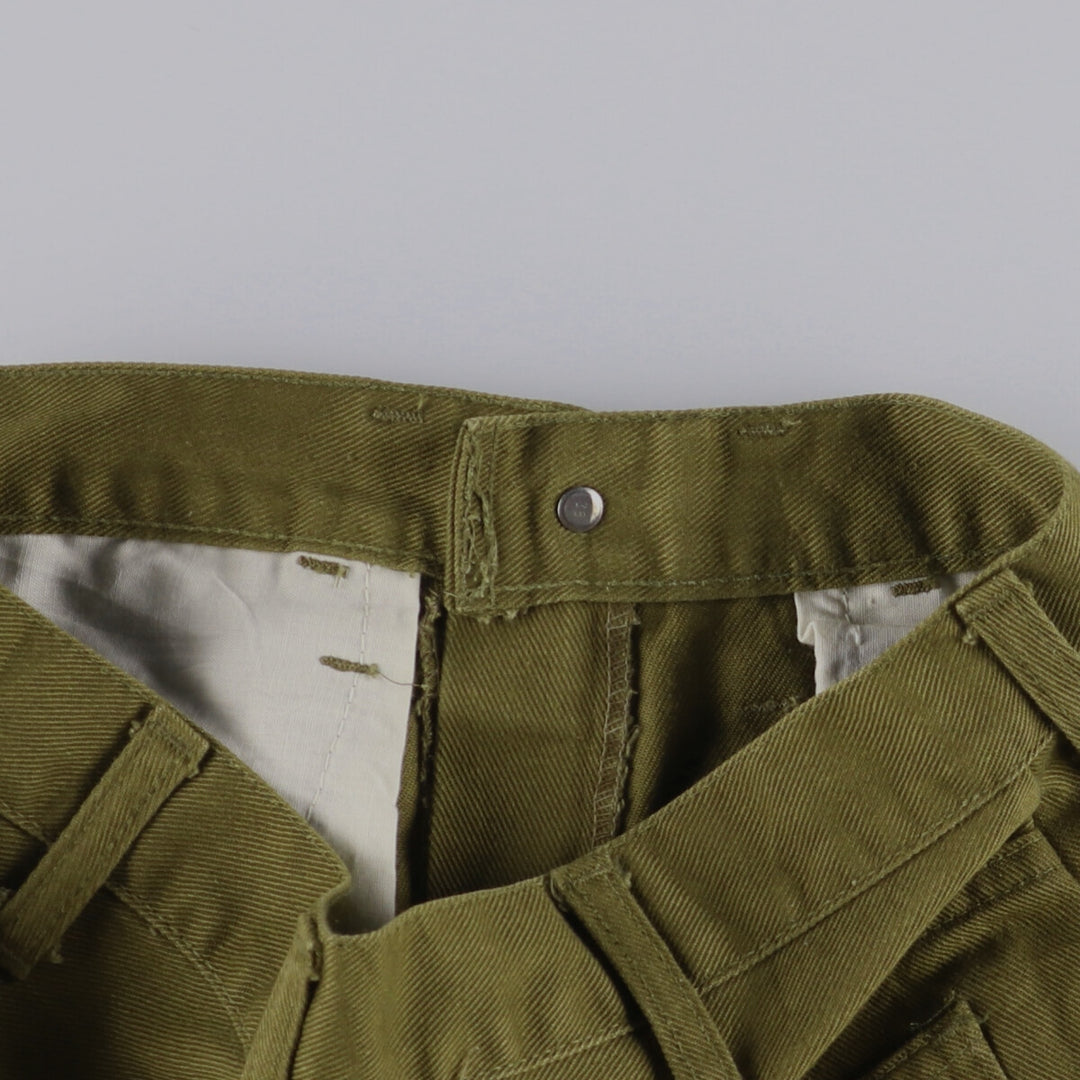 Vintage 1970'S Levi's STA-PREST slacks for men, size W28, zipper fly. unclear Khaki type brown Vintage Second Hand