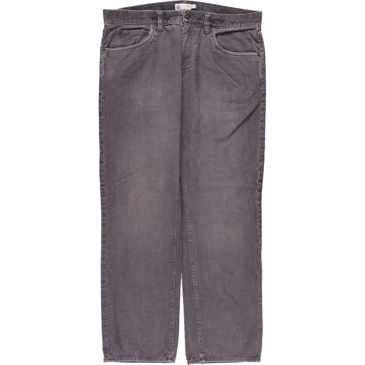 J.Crew Men's Corduroy Pants, Size 36 cotton Charcoal Vintage Second Hand