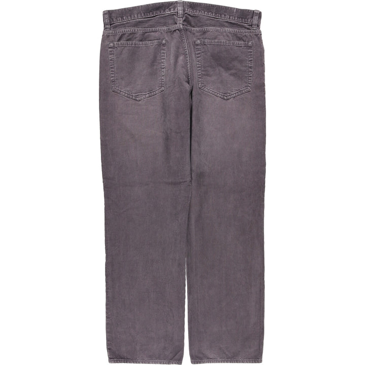 J.Crew Men's Corduroy Pants, Size 36 cotton Charcoal Vintage Second Hand
