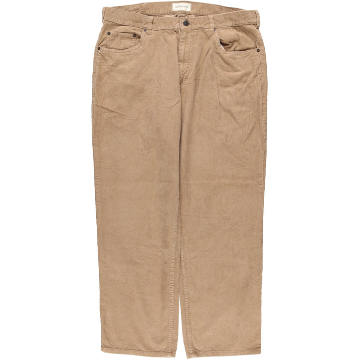 St. John's Bay Men's Corduroy Pants, Size 36 cotton Beige type Vintage Second Hand