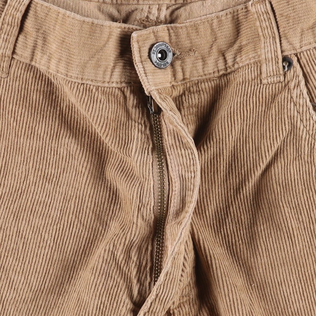 St. John's Bay Men's Corduroy Pants, Size 36 cotton Beige type Vintage Second Hand