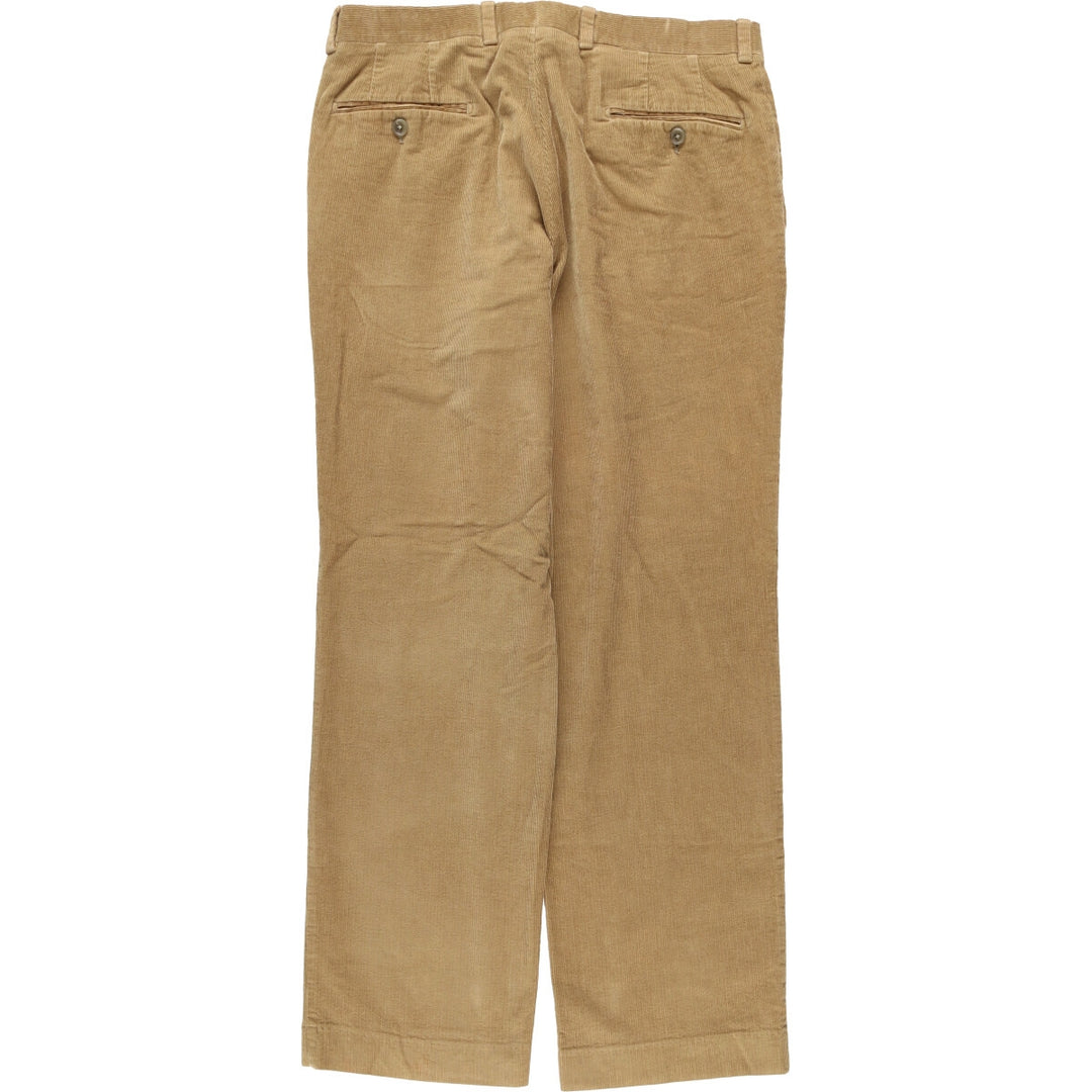Barneys New York corduroy pants, made in Canada, men's size W34 cotton Khaki type beige Vintage Second Hand