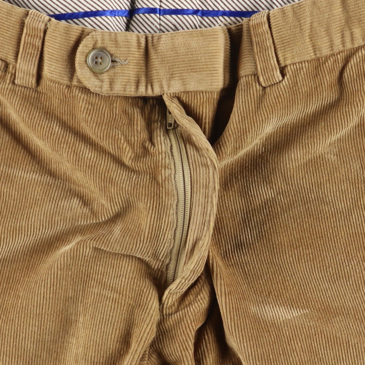 Barneys New York corduroy pants, made in Canada, men's size W34 cotton Khaki type beige Vintage Second Hand