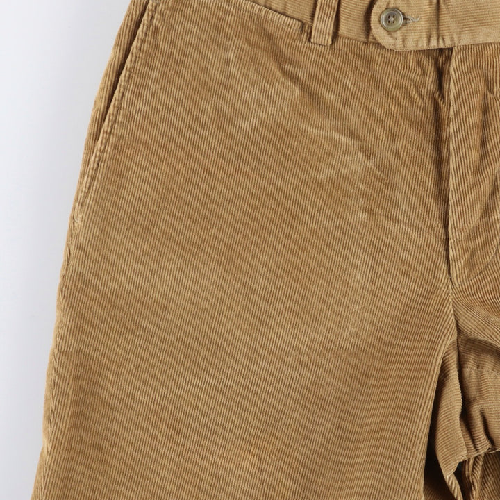 Barneys New York corduroy pants, made in Canada, men's size W34 cotton Khaki type beige Vintage Second Hand