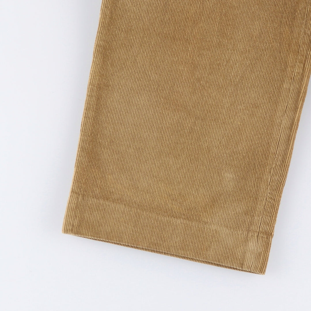 Barneys New York corduroy pants, made in Canada, men's size W34 cotton Khaki type beige Vintage Second Hand