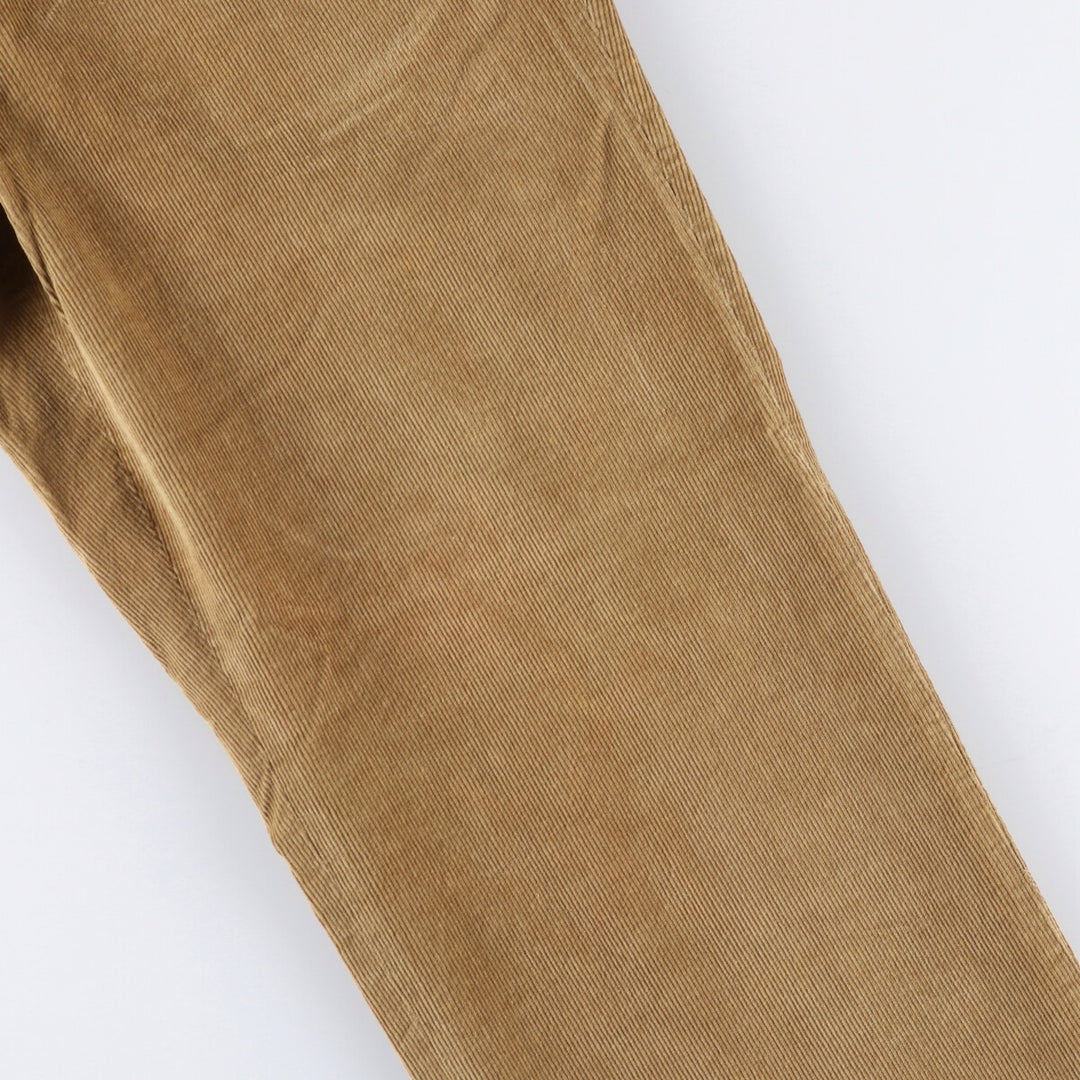 Barneys New York corduroy pants, made in Canada, men's size W34 cotton Khaki type beige Vintage Second Hand