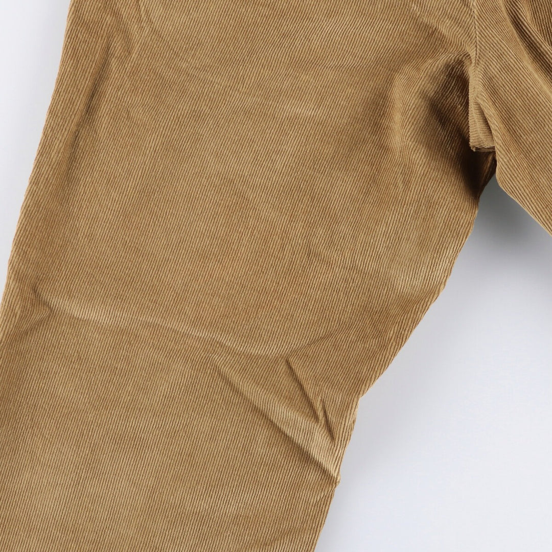 Barneys New York corduroy pants, made in Canada, men's size W34 cotton Khaki type beige Vintage Second Hand