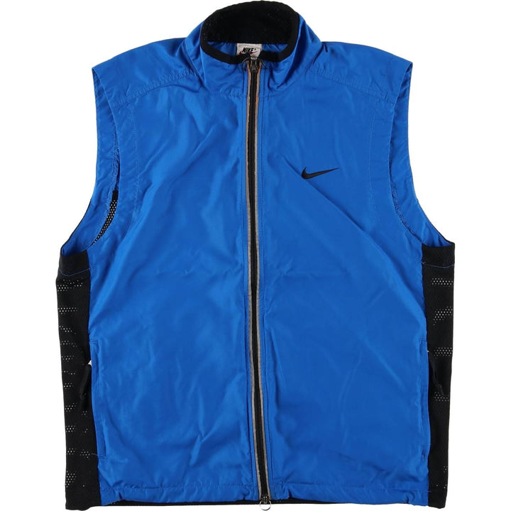 Vintage 90'S Nike mesh warm-up vest, size S, men's polyester blue type Vintage Second Hand
