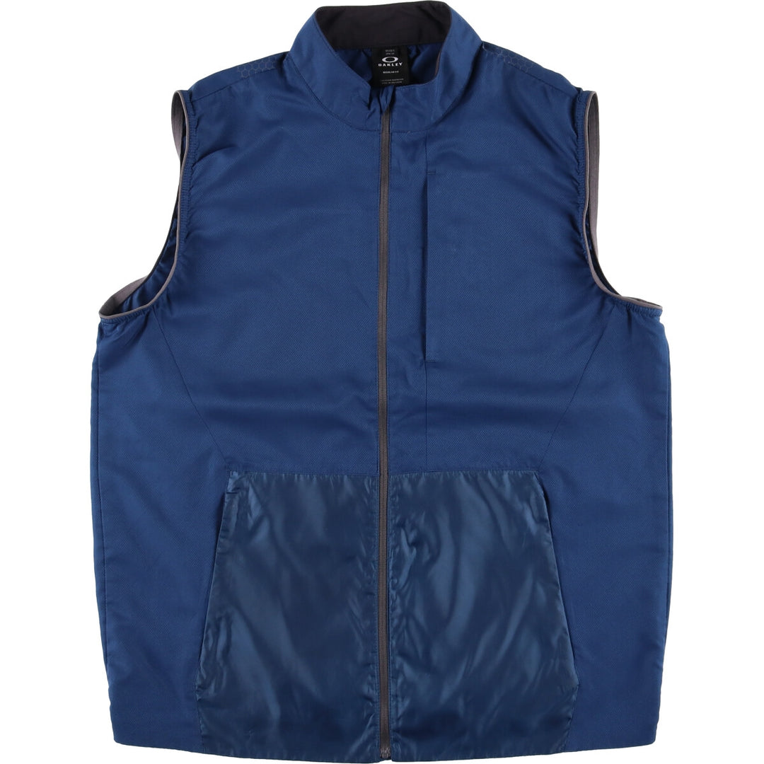 Oakley Regular Fit Warm-up Vest, Men's Size L unclear navy blue type Vintage Second Hand