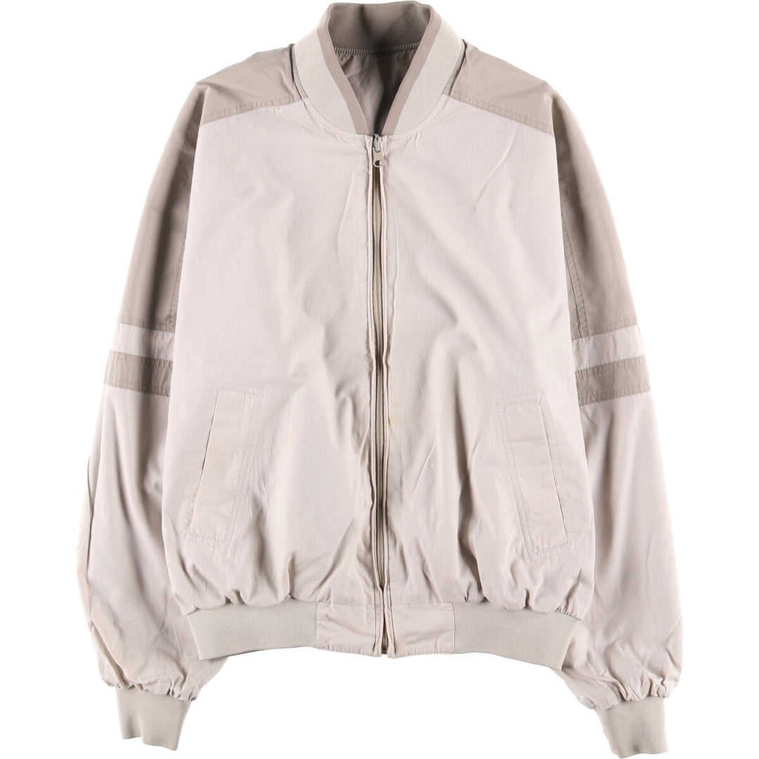 Vintage 80s-90'S Knightsbridge Derby Jacket with Cup Shoulder Strap, Men's Size L cotton Beige type Vintage Second Hand