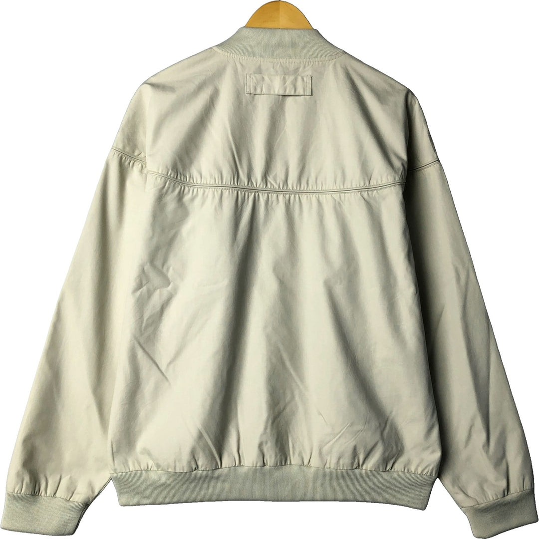 90s~00'S HABAND Derby Jacket Cup Shoulder Jacket Men's L size polyester Beige type Vintage Second Hand